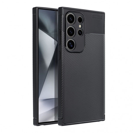 Samsung Galaxy S24 ULTRA Coque Carbon premium Élégant  Noir