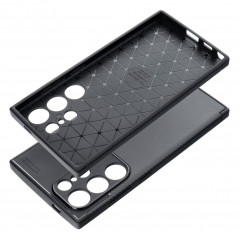 Samsung Galaxy S24 ULTRA Coque Carbon premium Élégant  Noir