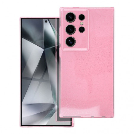 Samsung Galaxy S24 ULTRA Coque CLEAR 2mm BLINK Rose