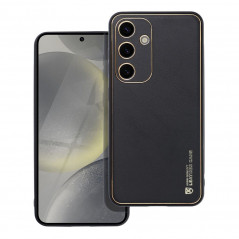 Samsung Galaxy S24 Coque Leather Noir
