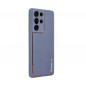 Samsung Galaxy S24 PLUS Coque Leather Bleu