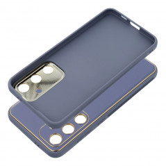 Samsung Galaxy S24 PLUS Coque Leather Bleu