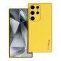 Samsung Galaxy S24 ULTRA Coque Leather Jaune