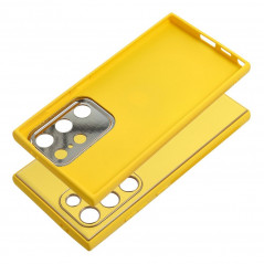 Samsung Galaxy S24 ULTRA Coque Leather Jaune