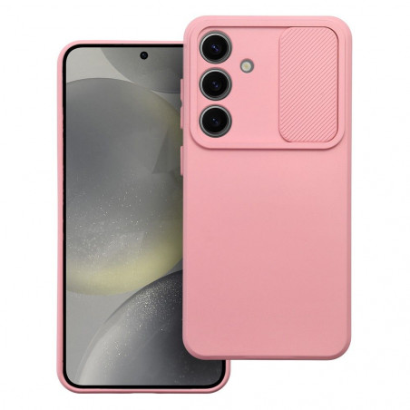 Samsung Galaxy S24 Coque Slide Rose clair