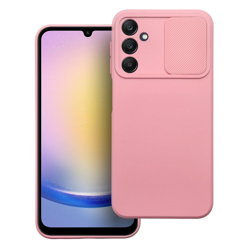 Samsung Galaxy A25 5G Coque Slide Rose clair