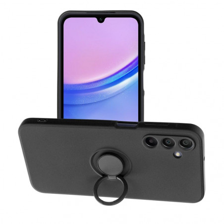 Samsung Galaxy A15 5G Coque Silicone ring Noir