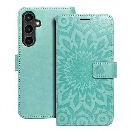 Samsung Galaxy S23 FE Portefeuilles MEZZO Book Mandala  Vert