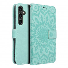 Samsung Galaxy S23 FE Portefeuilles MEZZO Book Mandala  Vert