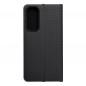 Samsung Galaxy A35 Portefeuilles LUNA Book Carbon Fibre de carbone, Élégant  Noir