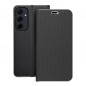 Samsung Galaxy A35 Portefeuilles LUNA Book Carbon Fibre de carbone, Élégant  Noir