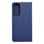 Samsung Galaxy A35 Portefeuilles LUNA Book Carbon Fibre de carbone, Élégant  Bleu
