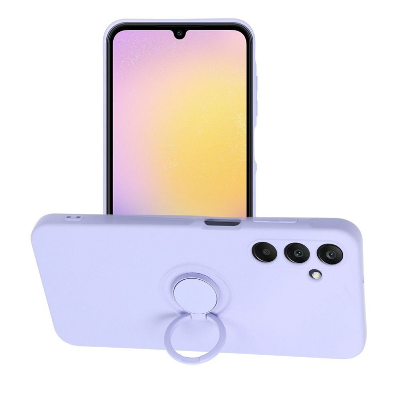 Samsung Galaxy A25 5G Coque Silicone ring Violet (Violet)