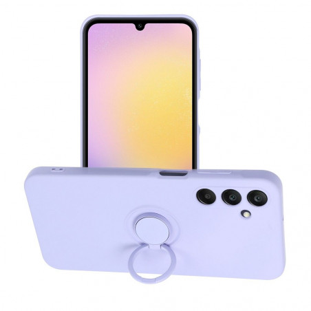 Samsung Galaxy A25 5G Coque Silicone ring Violet (Violet)