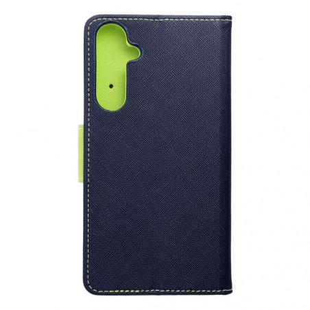 Samsung Galaxy A35 Portefeuilles Fancy Book Marine / Citron vert