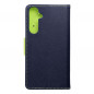 Samsung Galaxy A35 Portefeuilles Fancy Book Marine / Citron vert