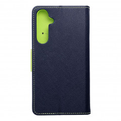 Samsung Galaxy A55 Portefeuilles Fancy Book Marine / Citron vert