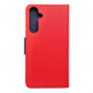 Samsung Galaxy A35 Portefeuilles Fancy Book Rouge / Marine