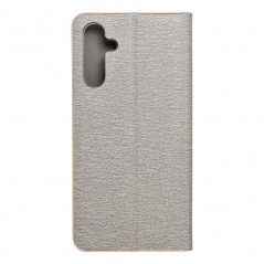 Samsung Galaxy A15 5G Portefeuilles LUNA Book Gold Élégant  Argenté