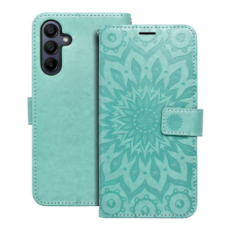 Samsung Galaxy A15 5G Portefeuilles MEZZO Book Mandala  Vert