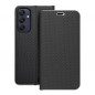 Samsung Galaxy A25 5G Portefeuilles LUNA Book Carbon Fibre de carbone, Élégant  Noir