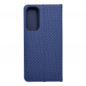 Samsung Galaxy A25 5G Portefeuilles LUNA Book Carbon Fibre de carbone, Élégant  Bleu