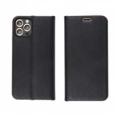 Samsung Galaxy A25 5G Portefeuilles LUNA Book Gold Élégant  Noir