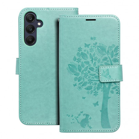 Samsung Galaxy A25 5G Portefeuilles MEZZO Book Arbre  Vert