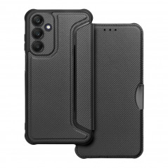 Samsung Galaxy A25 5G Portefeuilles Razor Book Fibre de carbone, Modèle de carbone  Noir