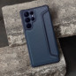 Samsung Galaxy A25 5G Portefeuilles Razor Book Fibre de carbone, Modèle de carbone  Bleu