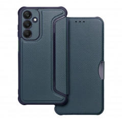 Samsung Galaxy A25 5G Portefeuilles Razor Book Fibre de carbone, Modèle de carbone  Bleu