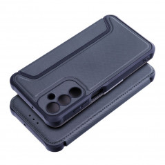 Samsung Galaxy A25 5G Portefeuilles Razor Book Fibre de carbone, Modèle de carbone  Bleu
