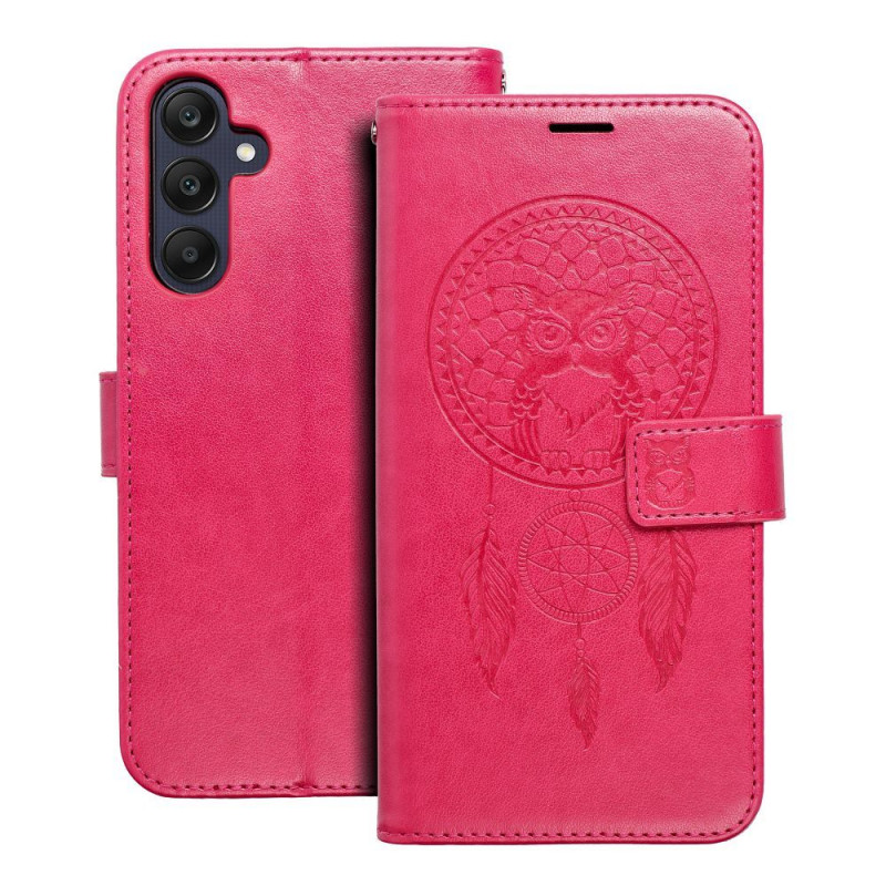 Samsung Galaxy A25 5G Portefeuilles MEZZO Book Capteurs de rêve  Magenta