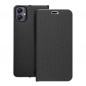 Samsung Galaxy A05 Portefeuilles LUNA Book Carbon Fibre de carbone, Élégant  Noir
