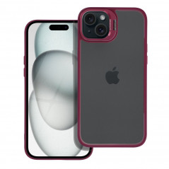 Apple iPhone 15 Plus Coque Bracket Pourpre foncé