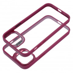 Apple iPhone 15 Plus Coque Bracket Pourpre foncé