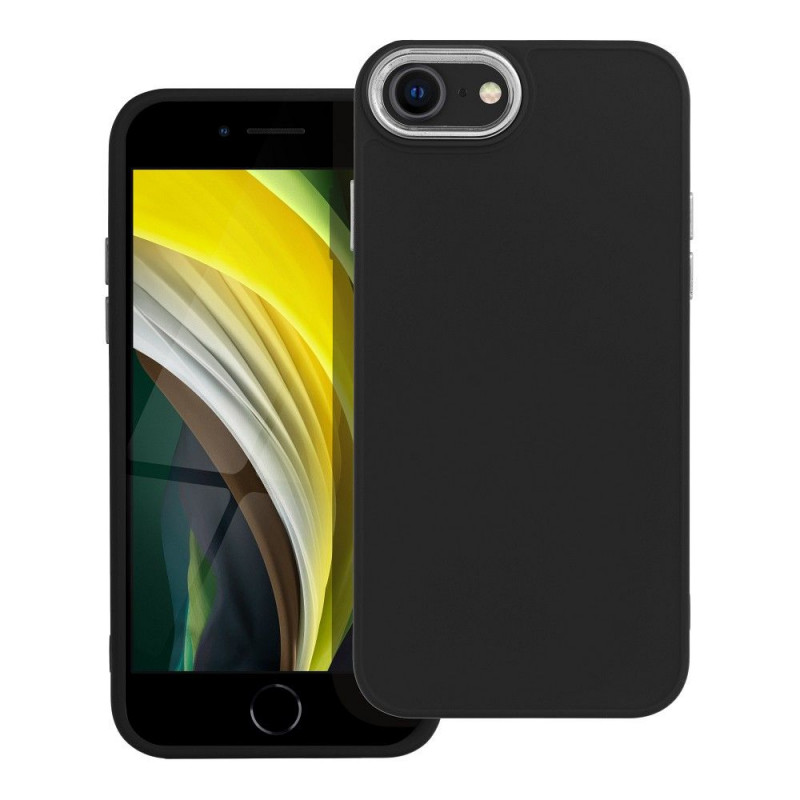 Apple iPhone SE 2020 Coque FRAME Élégant  Noir