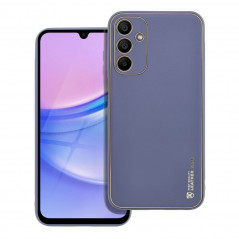 Samsung Galaxy A15 5G Coque Leather Bleu