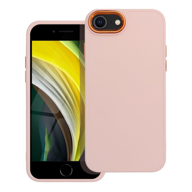 Apple iPhone SE 2020 Coque FRAME Élégant  Rose poudré