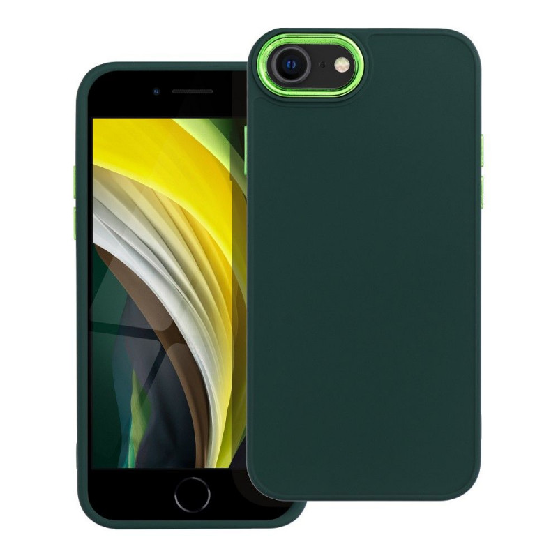 Apple iPhone SE 2020 Coque FRAME Élégant  Vert