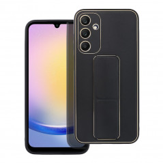 Samsung Galaxy A25 5G Coque LEATHER Case Kickstand Noir