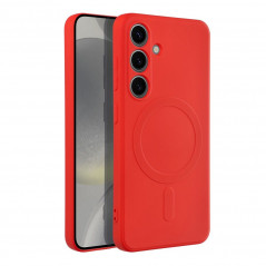 Samsung Galaxy S24 Coque Silicone Mag Cover MagSAFE  Rouge