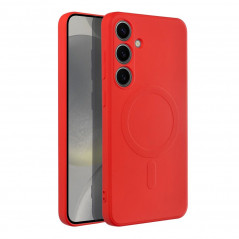 Samsung Galaxy S24 PLUS Coque Silicone Mag Cover MagSAFE  Rouge