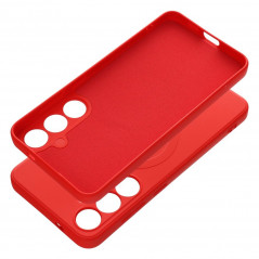 Samsung Galaxy S24 PLUS Coque Silicone Mag Cover MagSAFE  Rouge