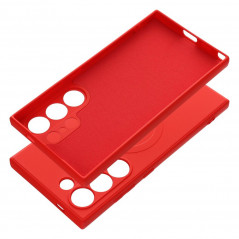 Samsung Galaxy S24 ULTRA Coque Silicone Mag Cover MagSAFE  Rouge