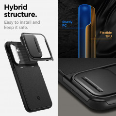 Apple iPhone 15 Pro Max Coque Spigen  Liquid Air Titane naturel