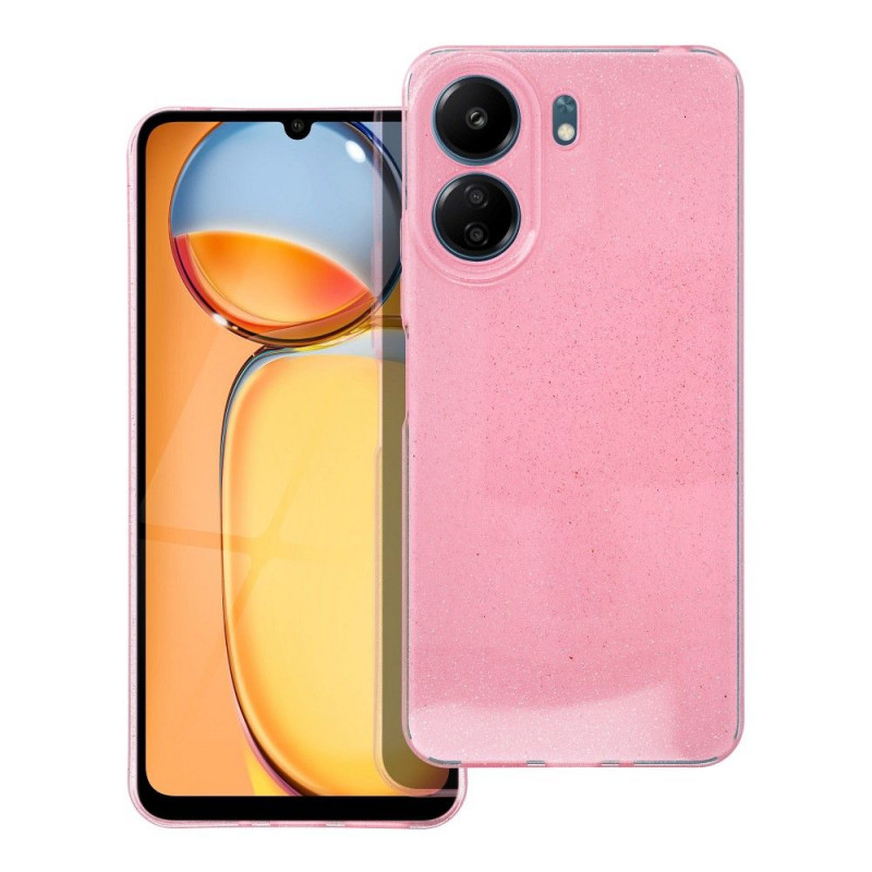XIAOMI Redmi 13C Coque CLEAR 2mm BLINK Rose