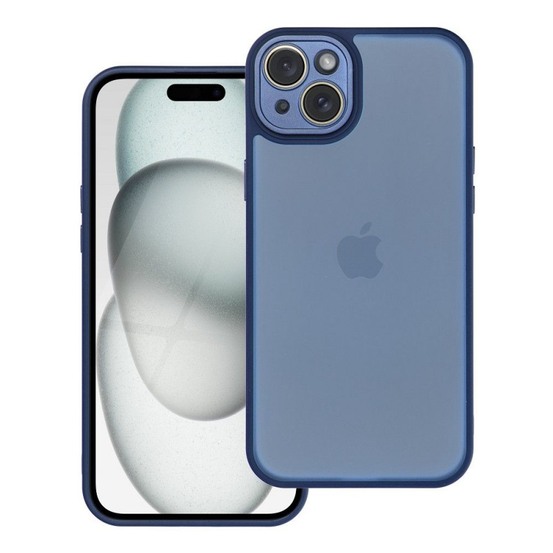 Apple iPhone 15 Plus Coque VARIETE Élégant  Bleu marine