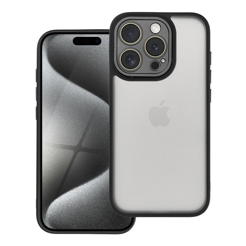Apple iPhone 15 Pro Coque VARIETE Élégant  Noir