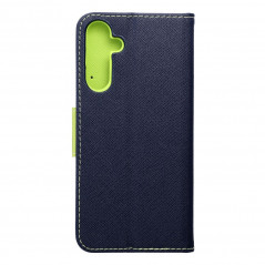 Samsung Galaxy A25 5G Portefeuilles Fancy Book Marine / Citron vert